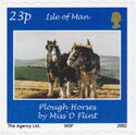 Plough Horses by Miss D. Flint (self-adhesive)