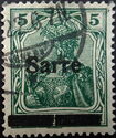 Germania, overprint 'Sarre'