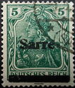 Germania, overprint 'Sarre'