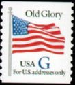 White Old Glory G Stamp
