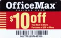 OfficeMax - $10 off