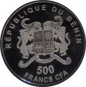 500 CFA Francs (Fireworks of Victory. No date)