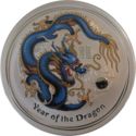 1 Dollar (Year of the Dragon - colored blue and yellow)