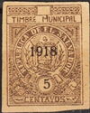 Timbre Municipal with 1918 overprint