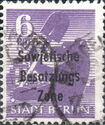 Overprint: Sowjetische Besatzungs Zone
