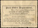 Post Office Department - Hazen signature