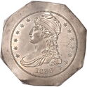 50 Cents / Half Dollar (1836 Unfinished Half Dollar Die Trial)