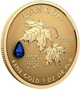 50 Dollars (Maple leaf 2024 45th (sapphire) anniversary of Canada’s Gold Maple Leaf)