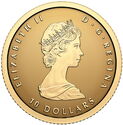 10 Dollars (Maple leaf 2024 45th (sapphire) anniversary of Canada’s Gold Maple Leaf)