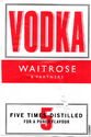 Waitrose Vodka