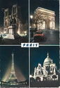 Paris. Notre-Dame - L'Arc de Triomphe - La Tour Eiffel - Le Sacré-Coeur
