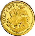 ½ Crown (Half) Crown (St George slaying the Dragon 0.25g 8mm 0.999)