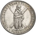 1 Thaler (Coat of arms on obverse, st. Andrew on reverse)