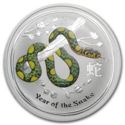 1 Dollar (Year of the Snake - green and yellow)