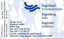 Zugerland Verkehrsbetriebe, Bahn, Schifffahrt, Bus