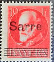 King Ludwig III overprinted Sarre