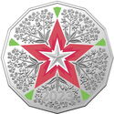 50 Cents (Christmas Decoration - Festive Floral)