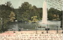 Wiesbaden - Curhausweiher mit Fontaine