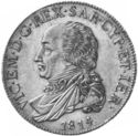 ½ Scudi (Vittorio Emanuele I 1802~1821)