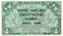 ½ Deutsche Mark
