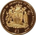 2 Pounds (100th Anniversary of Grant of Letters Patent)