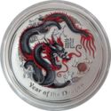 1 Dollar (Year of the Dragon - colored black and red)