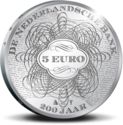 5 Euro (200th Aniv. Dutch National Bank - Silver edition)