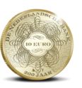 10 Euro (200th Aniv. Dutch National Bank - Gold edition)