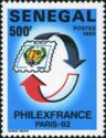 Coat of Arms of Senegal in Vignette and Arrows