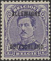 Overprint "ALLEMAGNE DUITSCHLAND" on King Albert I