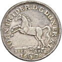2/3 Thaler (Horse on obverse, "FEIN SILB")