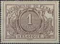 Railway Stamp: White Numeral with French Text