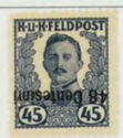 Emperor Karl I (1887-1922) overprinted in Centesimi