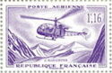 Design of Alouette Helicoper Stamp of 1958