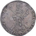 1 Thaler (Head on obverse, st. Andrew on reverse)