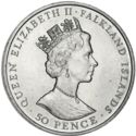 50 Pence (The Opening of Mount Pleasant Airport, May 1985)
