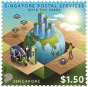 Singapore Postal Service, 165 Years : Then and Now