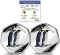 50 Pence (World Penguin Day (25th April) - Emperor penguin - Color)