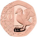 20 Pence (Puffin ♚ - Gold)
