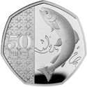 50 Pence (Atlantic Salmon ♚ - Silver)