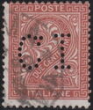Issue of 1886 with Perforated New Value
