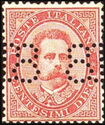 Issue of 1886 with Perforated New Value