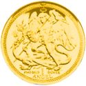 1 Angel (Archangel Michael Slaying the Dragon - Gold)