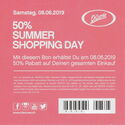 50% Rabatt Summer Shopping Day