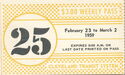 Weekly Pass February-March 1959