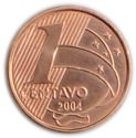 1 Centavo ("T" partially inside stripes) Cabral