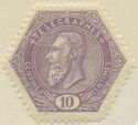 Telegraph Stamp: leopold II on a lined background