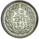 25 Cents (Kwartje - Opgestoken Haar)