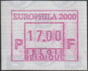 Philatelic Exhibition "Europhila 2000", St-Katherina-Lombeek