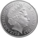 5 Pounds (The Queen's Coronation - 60th Anniversary. Silver)